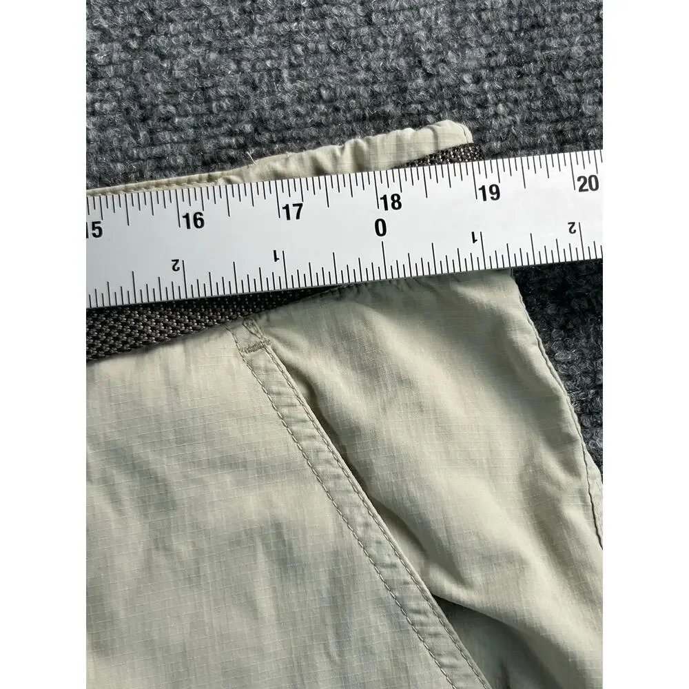 Columbia PFG Omni-Shade Cargo Fishing Shorts Men's 36W Khaki Belted